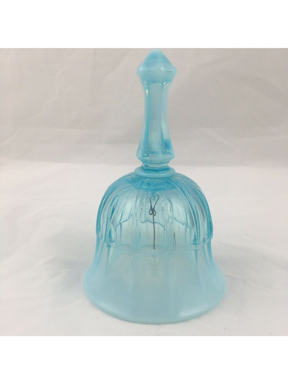 Antique Vintage FENTON Opalescent Glass Bell Sydenham Blue
